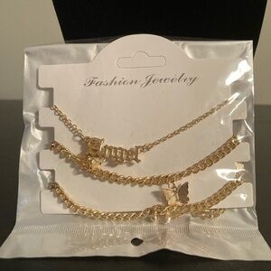 Fashion Jewlery. Three bracelets. Angel. Butterfly. New with tags